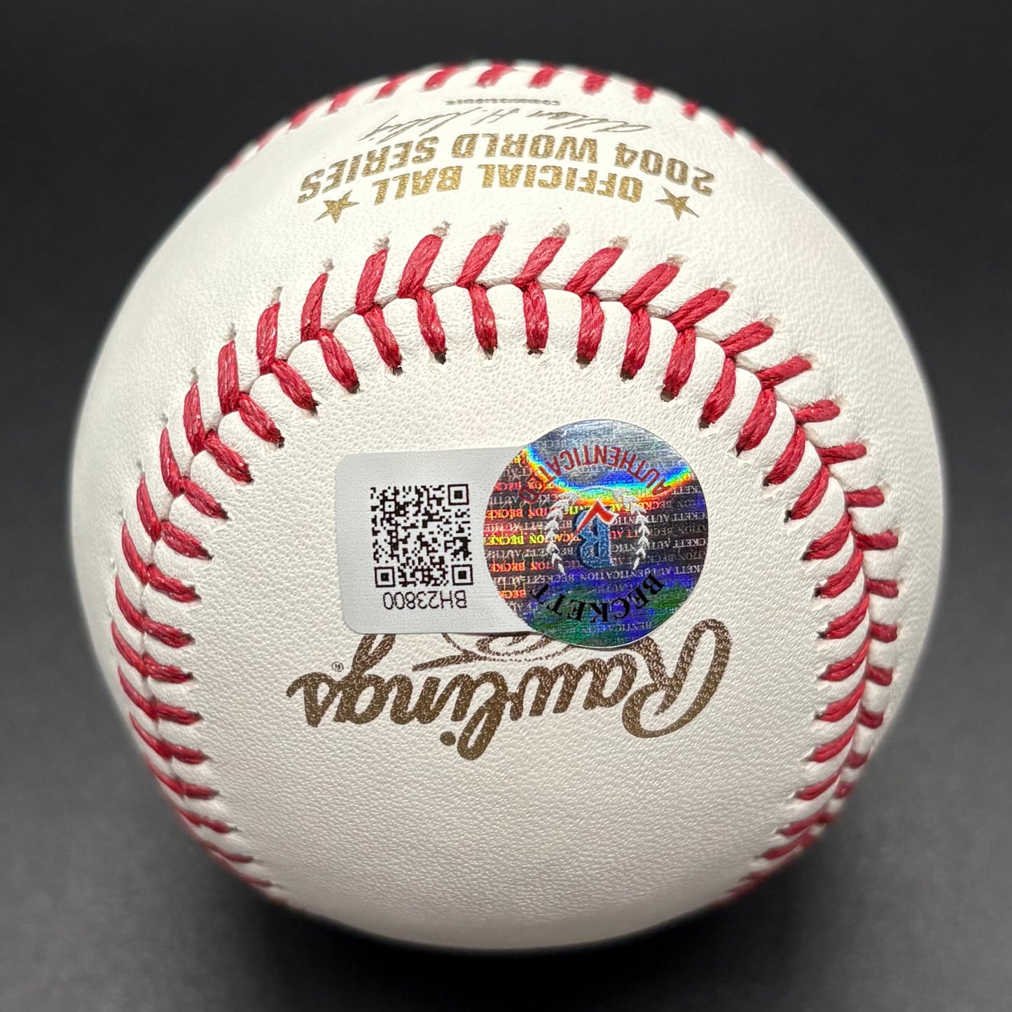 Terry Francona "04 WS Champs" 2004 World Series Autographed Baseball (BAS)