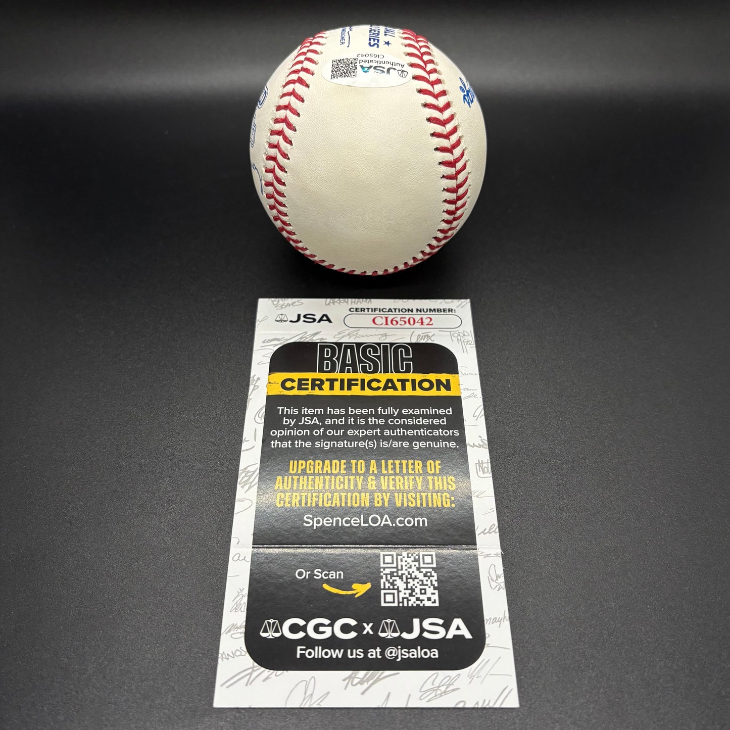 Eddie Murray 1983 World Series Autographed Baseball (JSA)