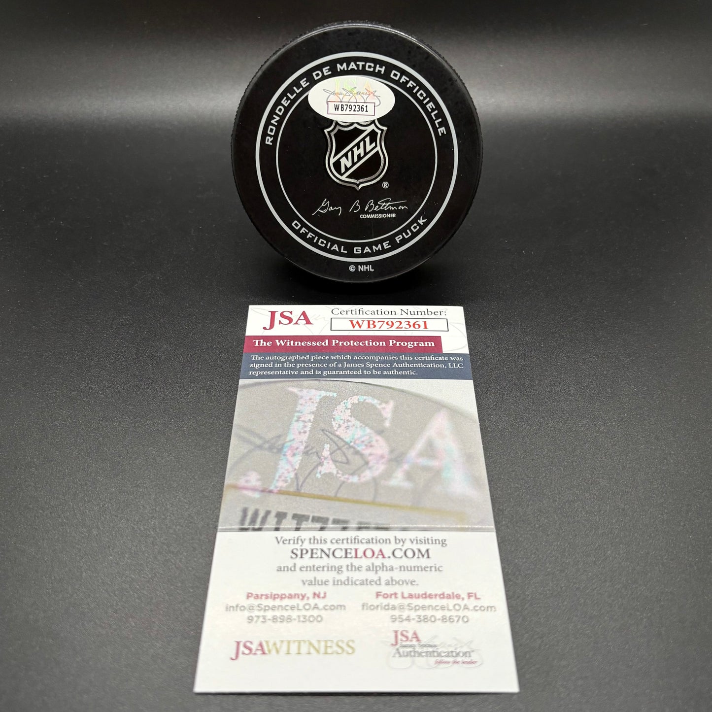 Mike Modano Dallas Stars Number Retirement Autographed Puck (JSA)