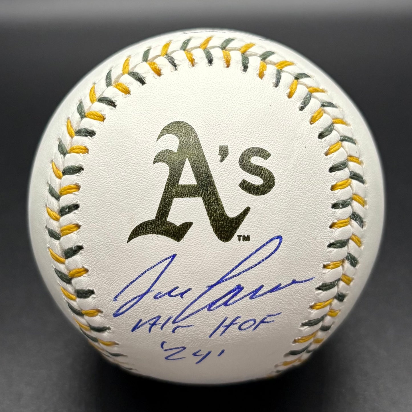 Jose Canseco "A's HOF '24" Athletics Team Stitched Autographed Baseball (BAS)