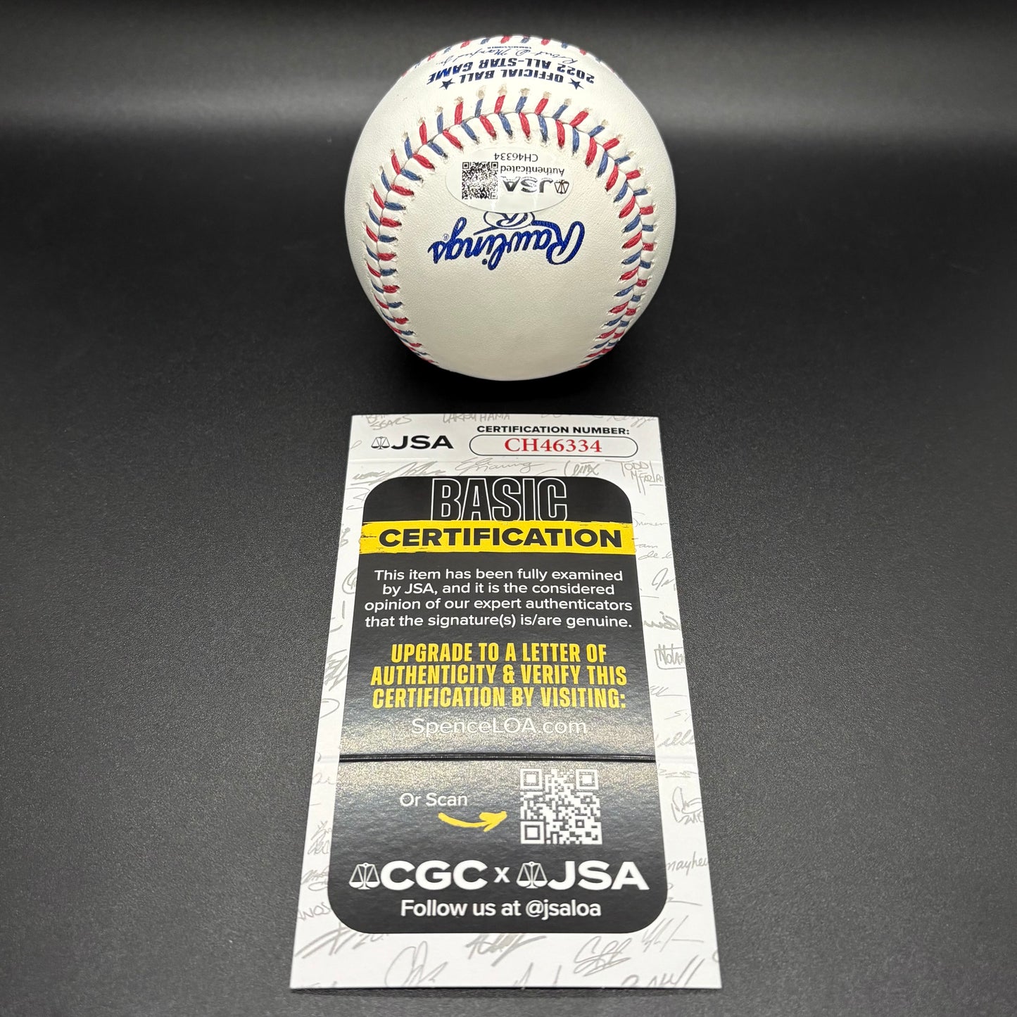 Julio Rodriguez 2022 All-Star Game Autographed Baseball (JSA)