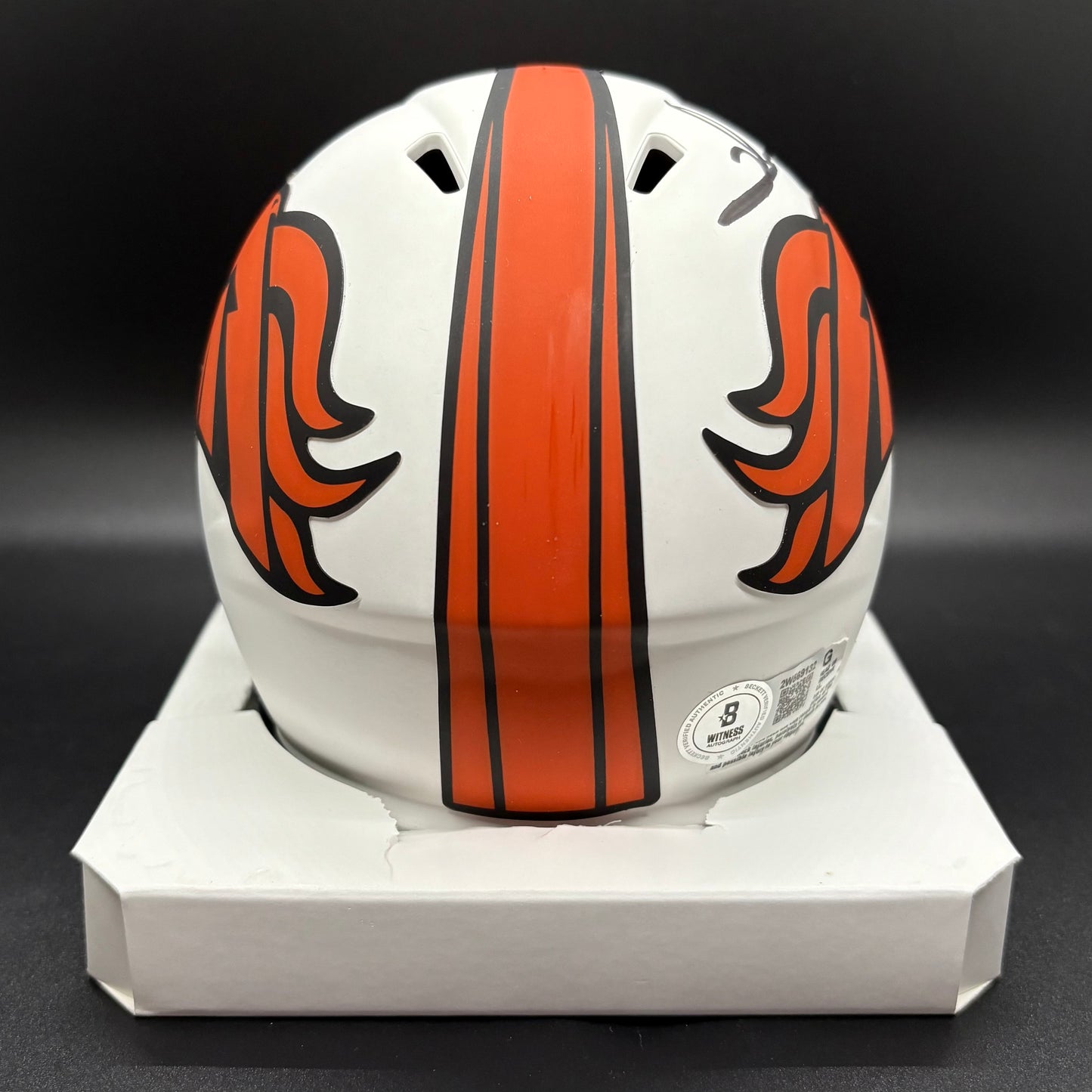 Clinton Portis Autographed Lunar Eclipse Mini Helmet (Beckett)