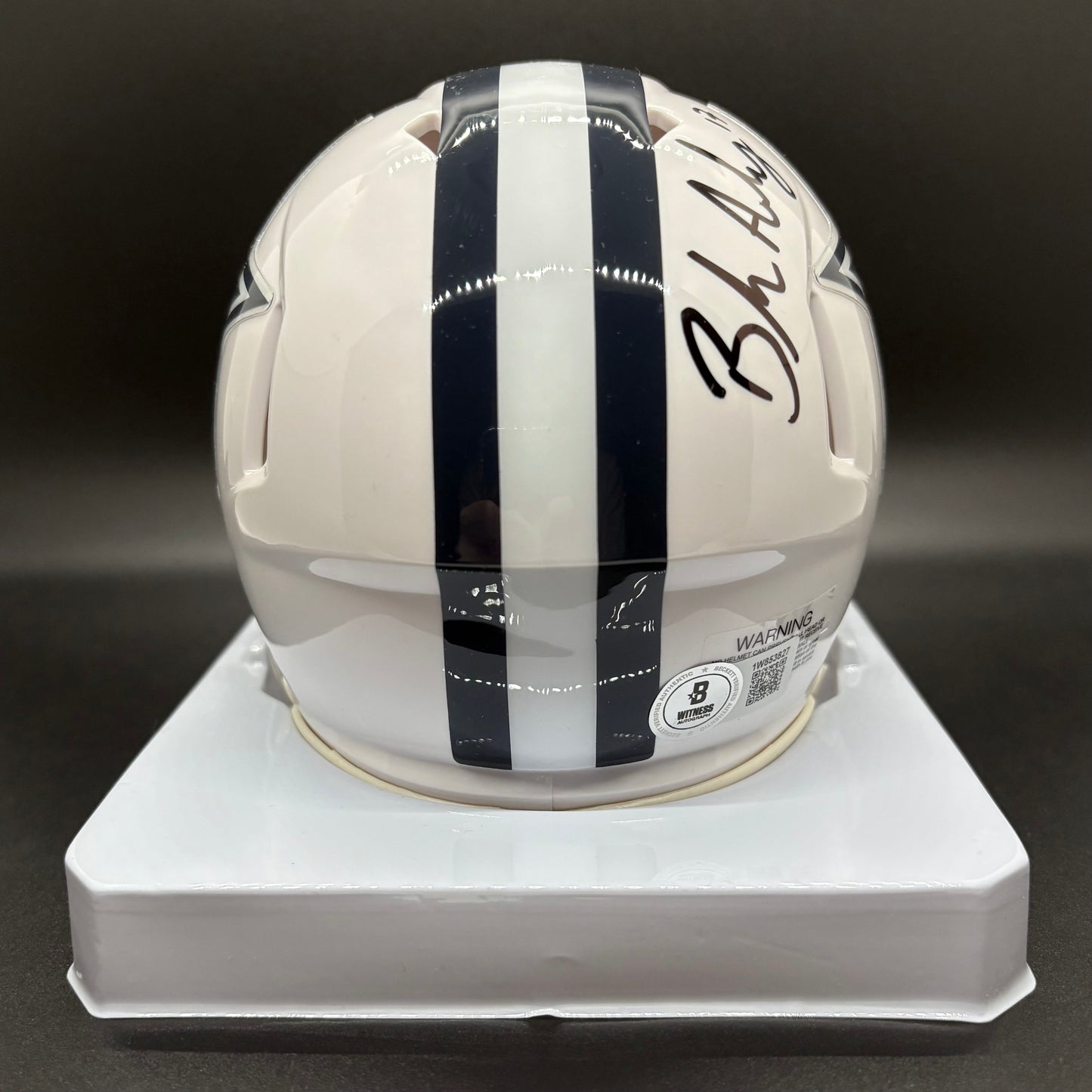 Brandon Aubrey Cowboys Autographed Alternate Mini Helmet (Beckett)