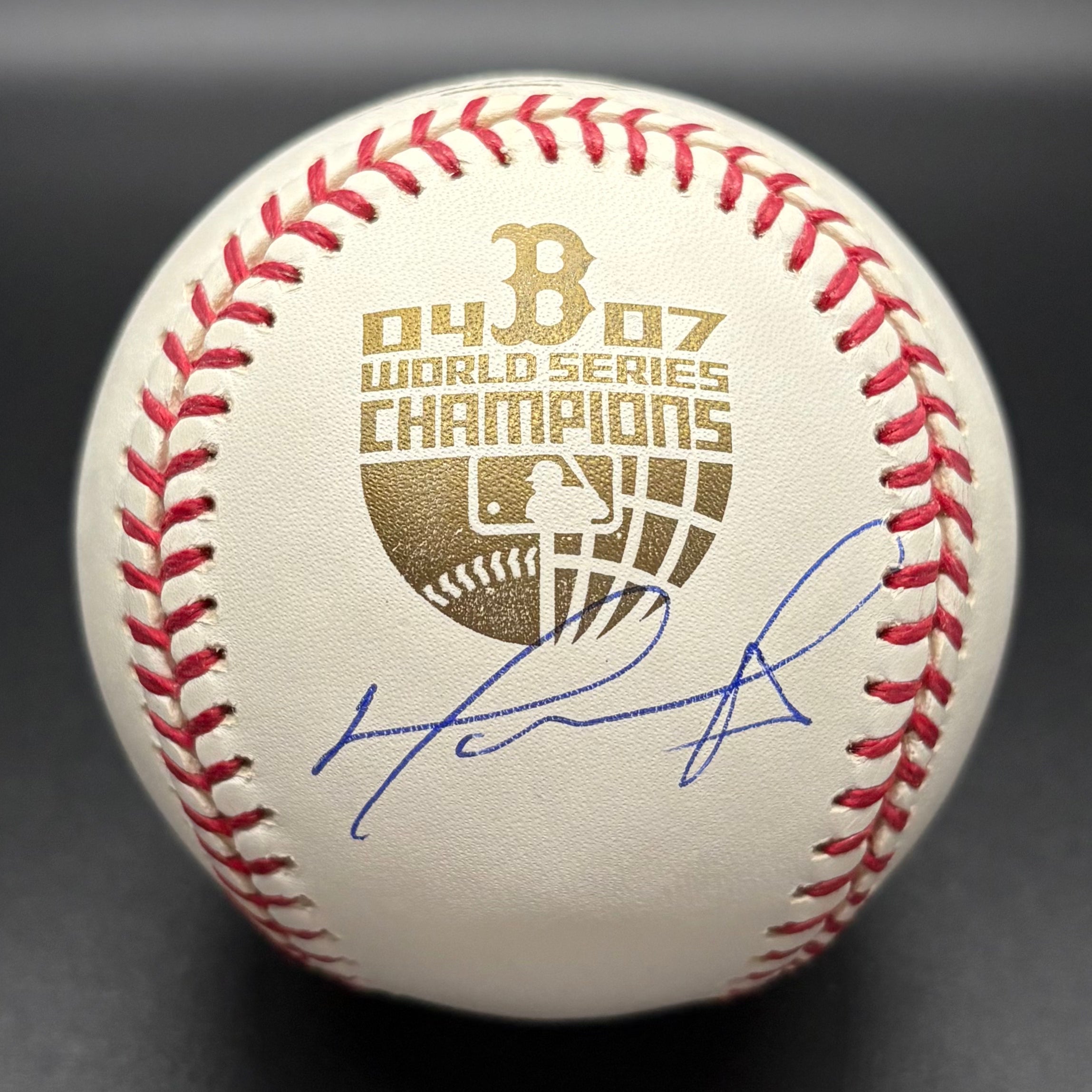 David Ortiz 04/07 World Series Champions Autographed Baseball (BAS David Ortiz 04/07 World Series Champions Autographed Baseball (BAS