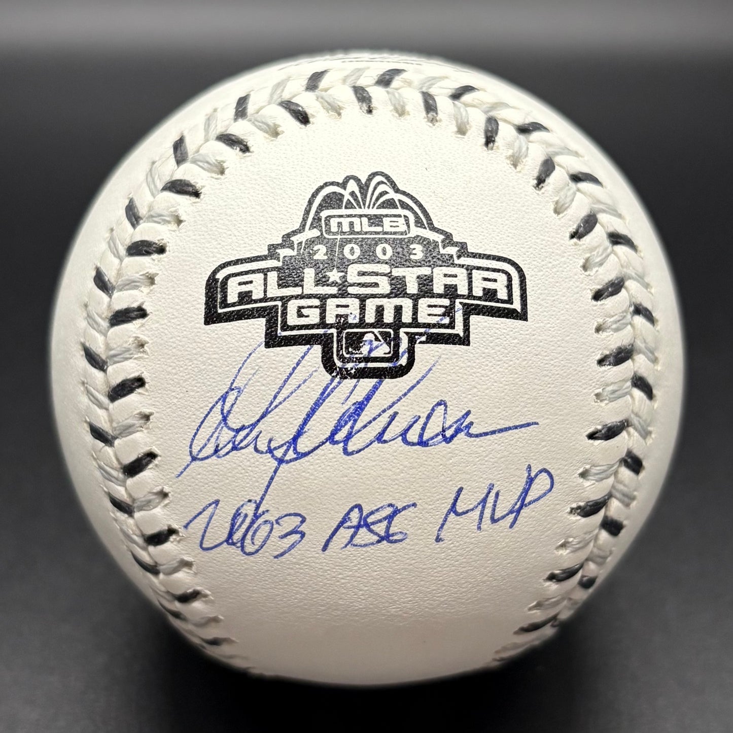 Garrett Anderson "2003 ASG MVP" 2003 All-Star Game Autographed Baseball (JSA)