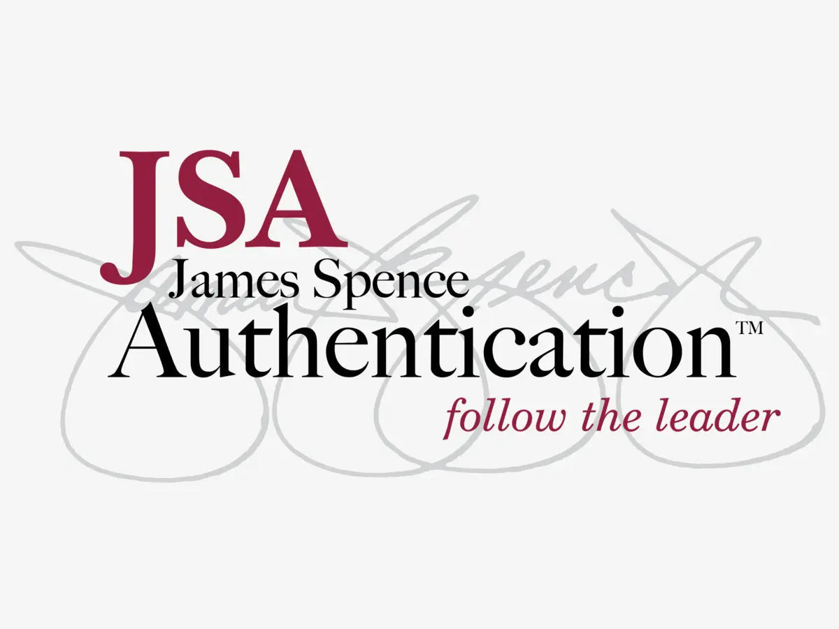 JSA authentication service available for signed memorabilia.
