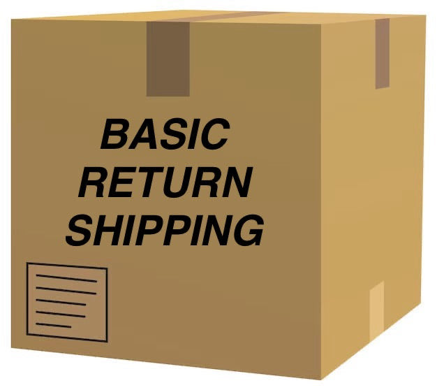 Standard return shipping option for signed items.
