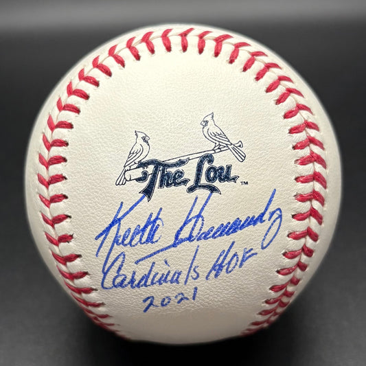 Keith Hernandez Cardinals City Connect Autographed Baseball (BAS)