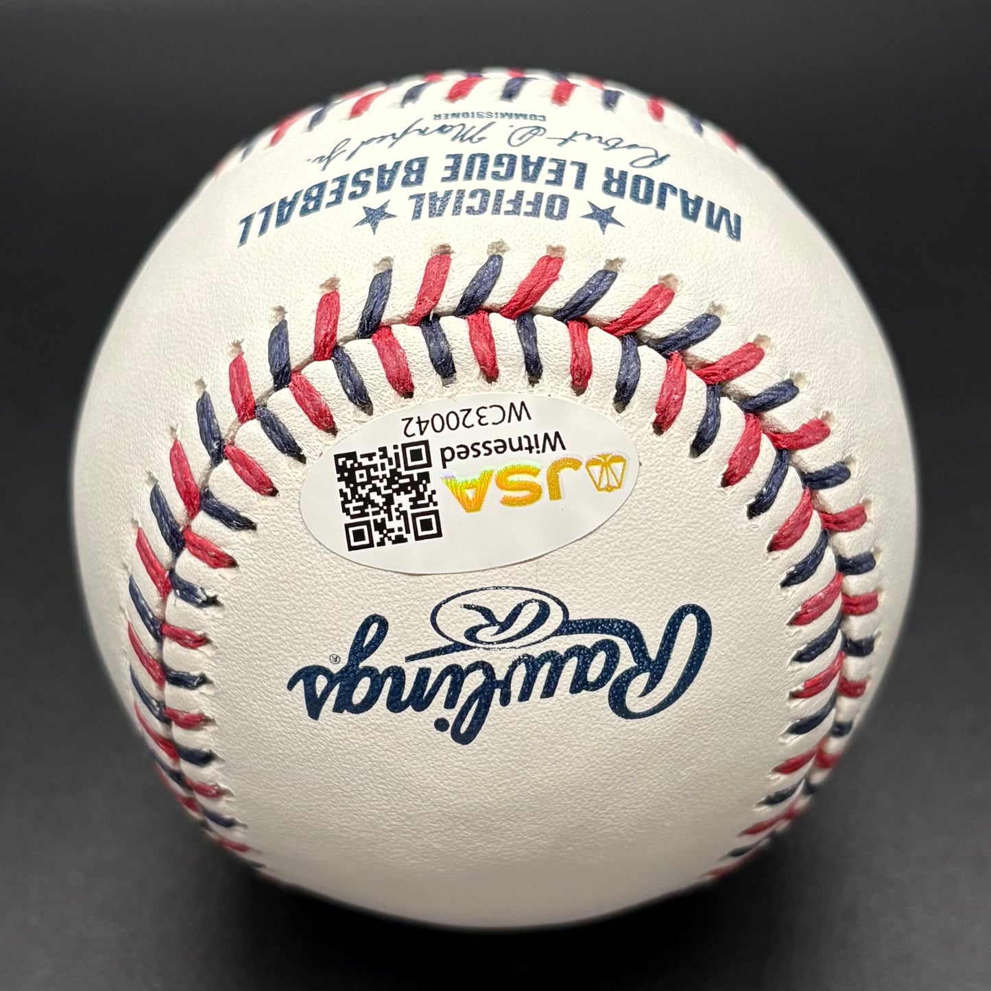 Mike Lowell "07 WS MVP, Red Sox HOF 2018" Red Sox Team Stitch Autographed Baseball (JSA)