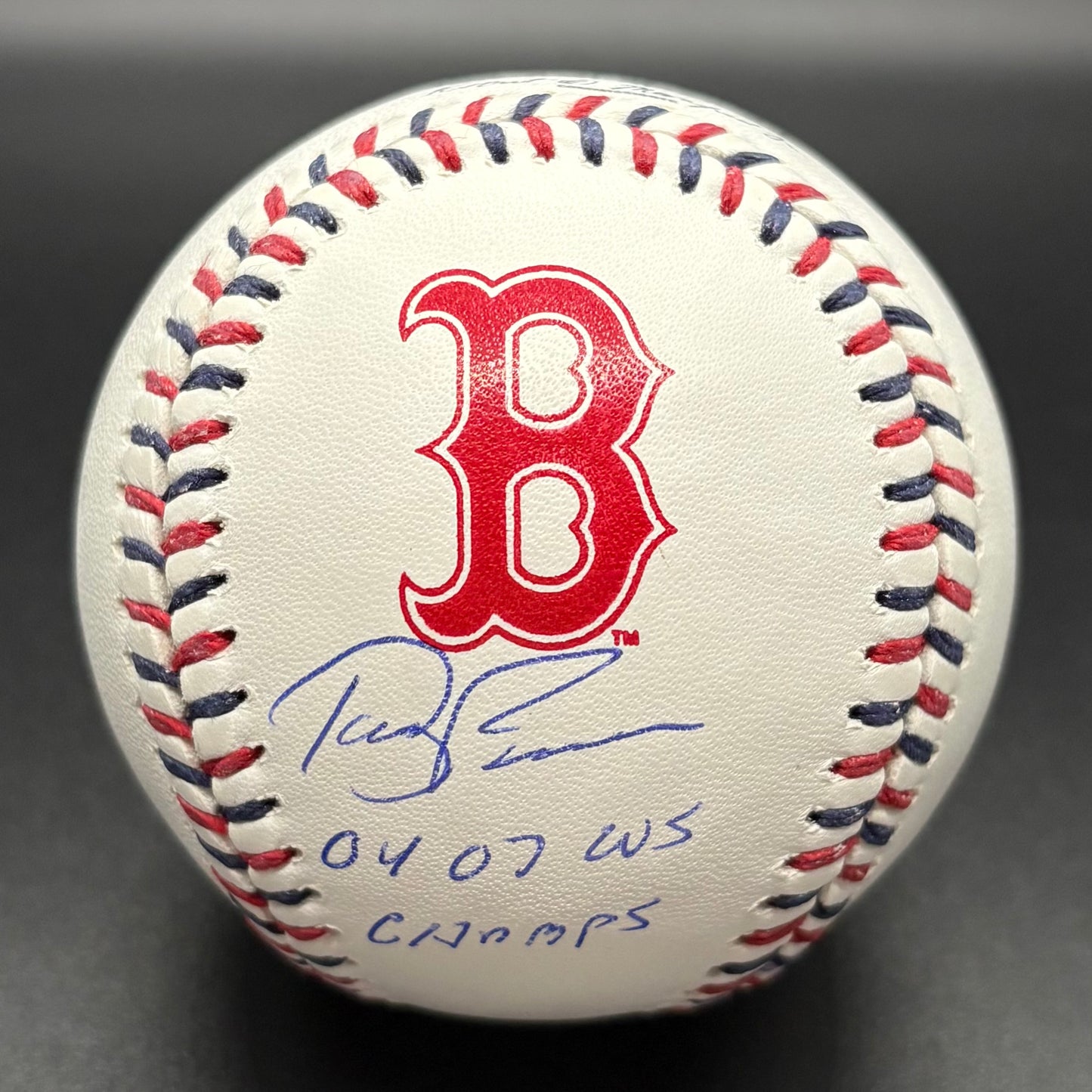 Terry Francona "04 07 WS Champs" Red Sox Logo Autographed Baseball (Beckett)