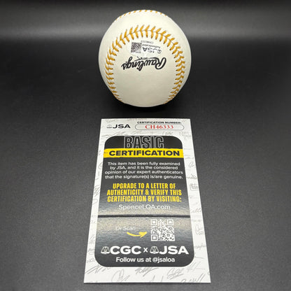 Carlos Beltran Gold Glove Autographed Baseball (JSA)