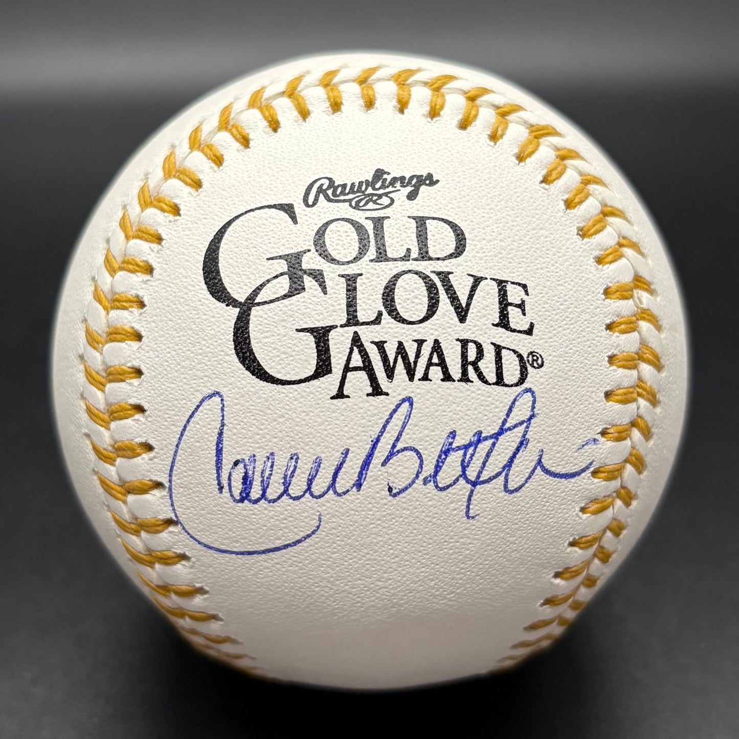 Carlos Beltran Gold Glove Autographed Baseball (JSA)