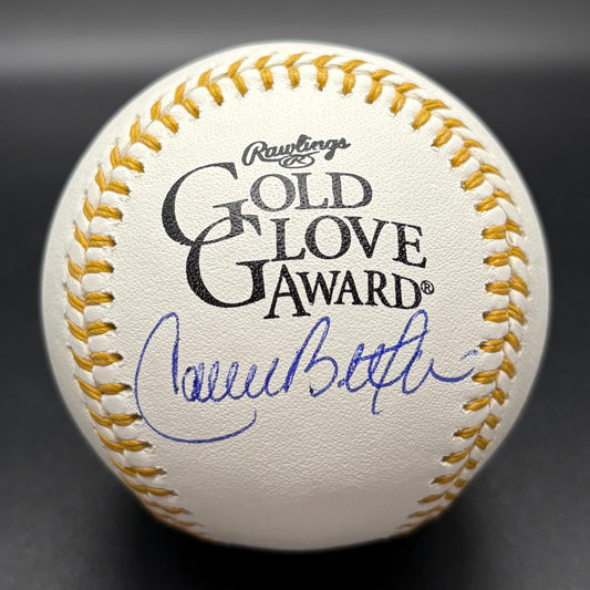 Carlos Beltran Gold Glove Autographed Baseball (JSA)