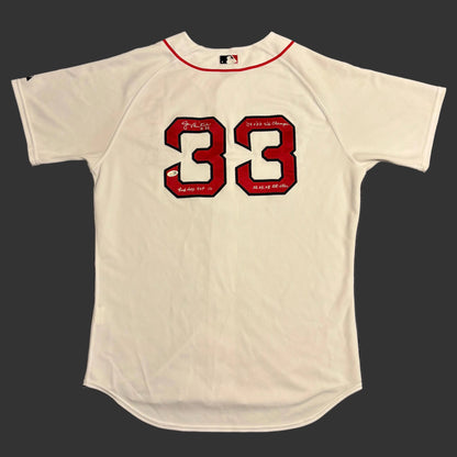 Jason Varitek Multi-Inscribed Boston Red Sox Autographed Jersey (JSA)