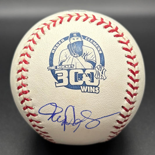 Roger Clemens 300 Wins Autographed Baseball (JSA)