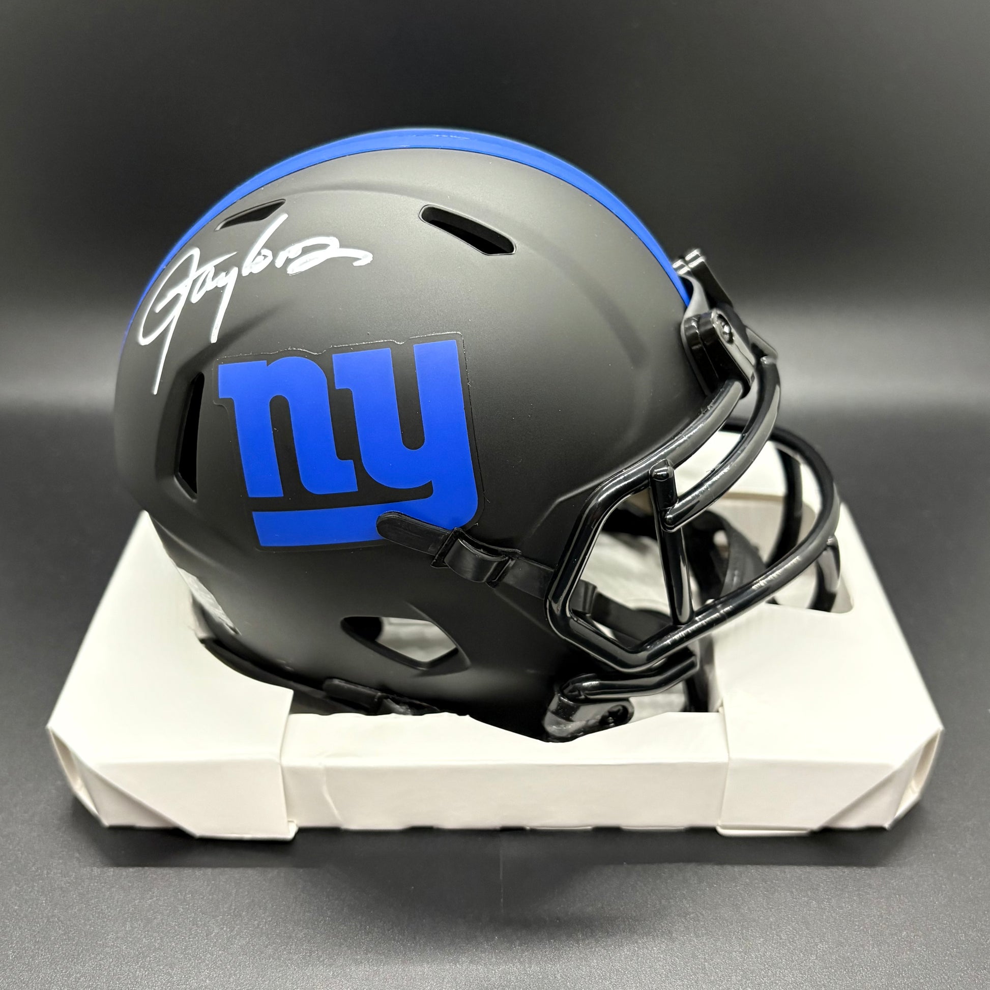 collectible mini helmets football Lawrence Taylor Autographed Eclipse Mini Helmet (BAS) – Red Seat Collectibles, LLC