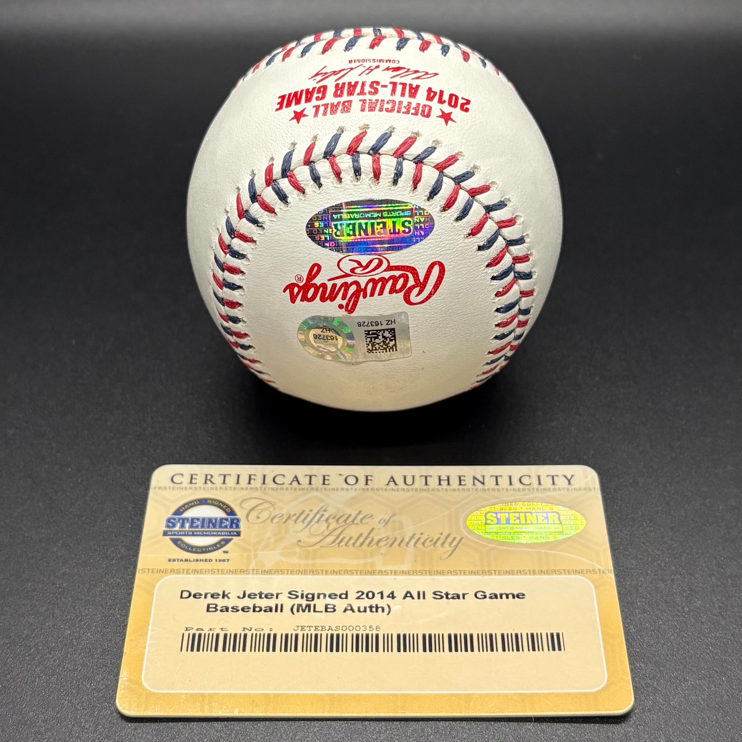 Derek Jeter & Mike Trout 2014 All-Star Game Autographed Baseball (MLB/Steiner)