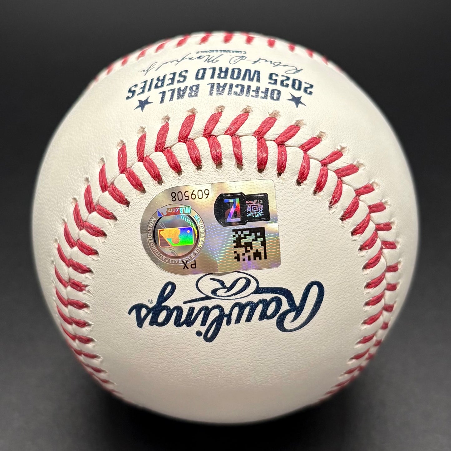 Miguel Rojas "GM 7 HR" 2025 World Series Autographed Baseball (MLB)