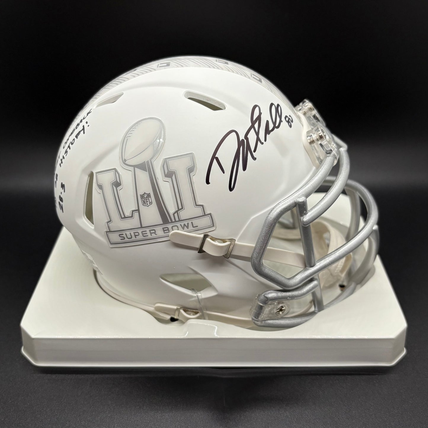 Danny Amendola "Greatest Comeback in SB History 28-3" Autographed Super Bowl LI Mini Helmet (JSA)