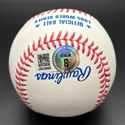 John Smoltz 1995 World Series "1995 WS Champs" Autographed Baseball (BAS)