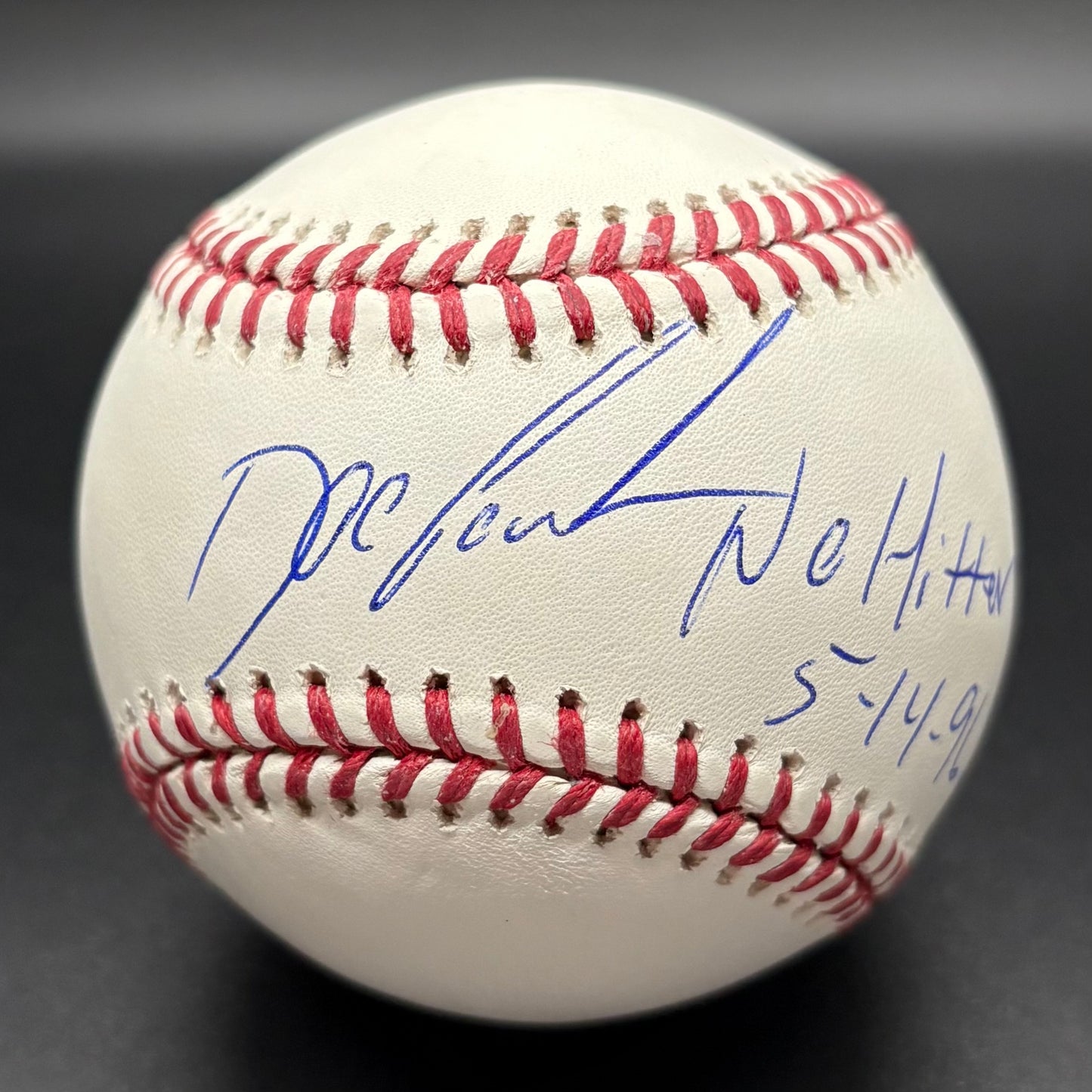 Dwight Gooden "No Hitter 5/14/96" Autographed Baseball (JSA)