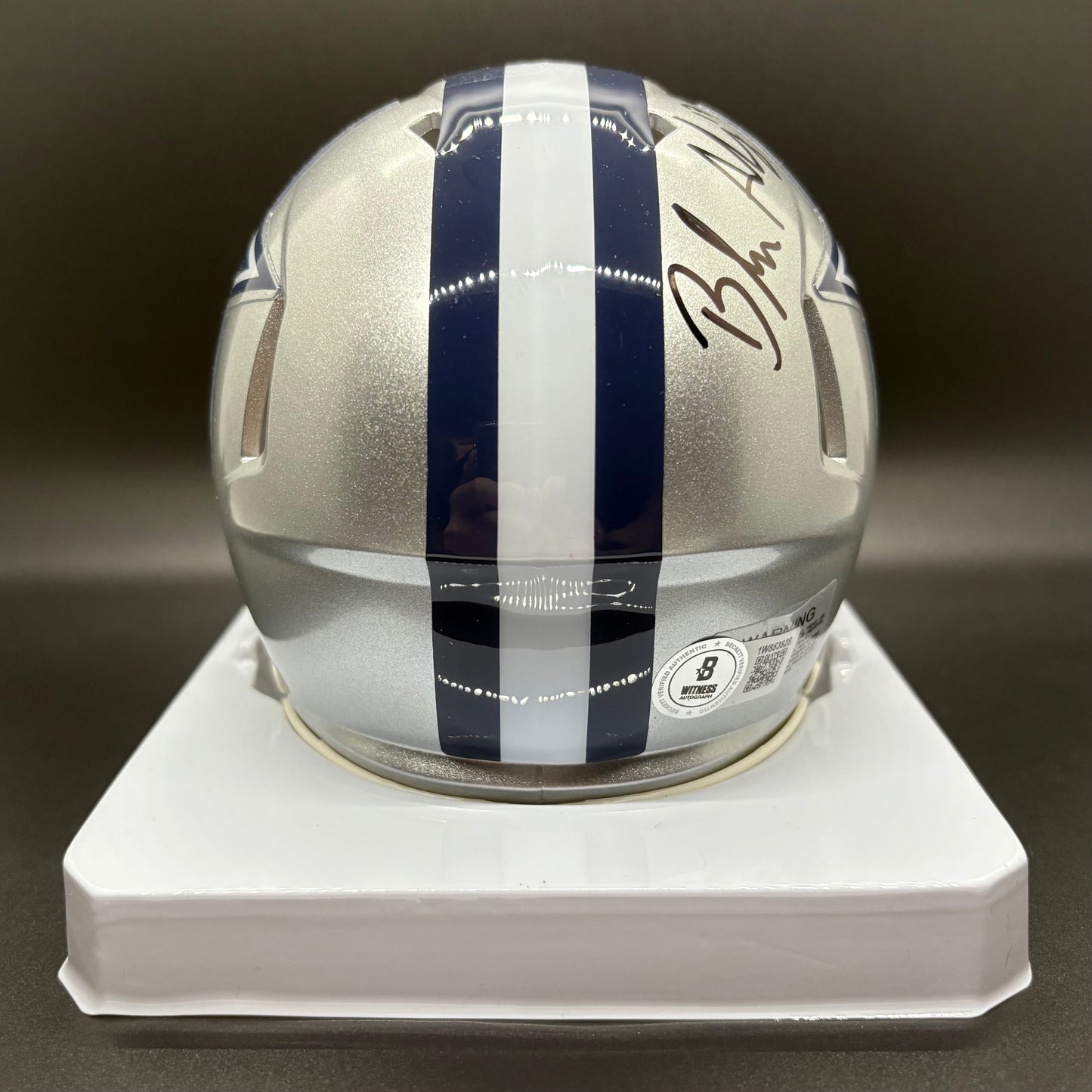 Brandon Aubrey Cowboys Autographed Speed Mini Helmet (Beckett)