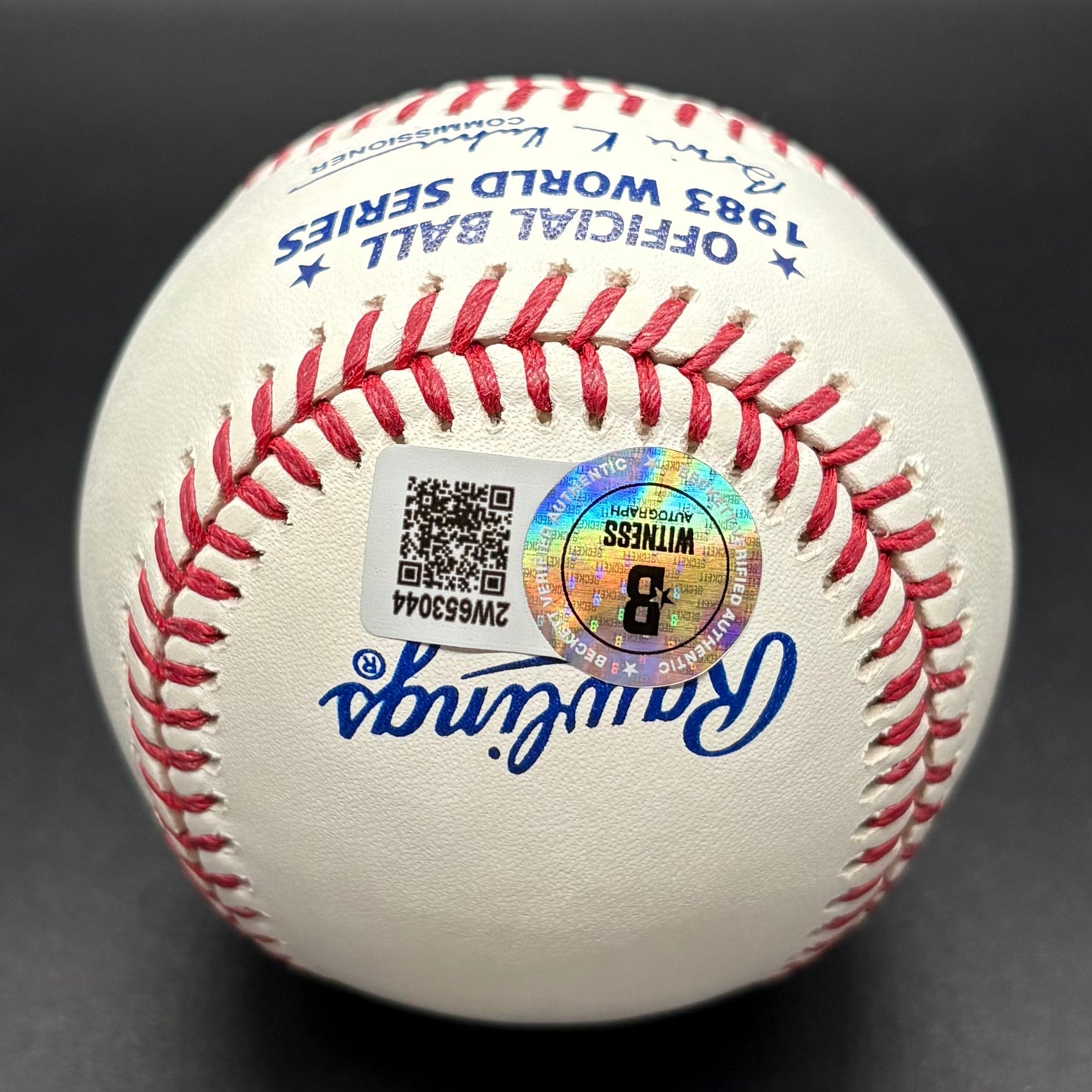Rick Dempsey 1983 World Series "MVP 83 WS” Autographed Baseball (BAS)
