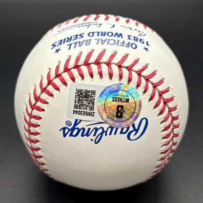 Rick Dempsey 1983 World Series "MVP 83 WS” Autographed Baseball (BAS)