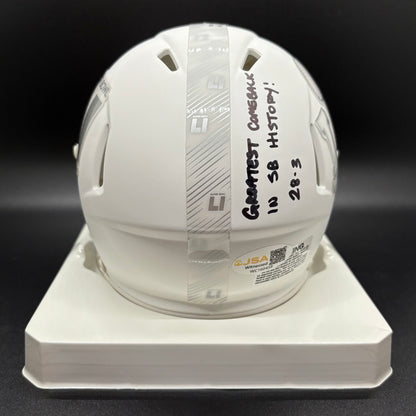 Danny Amendola "Greatest Comeback in SB History 28-3" Autographed Super Bowl LI Mini Helmet (JSA)