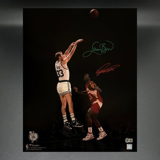 Larry Bird & Dominique Wilkins Autographed 16x20 Photo (Beckett)
