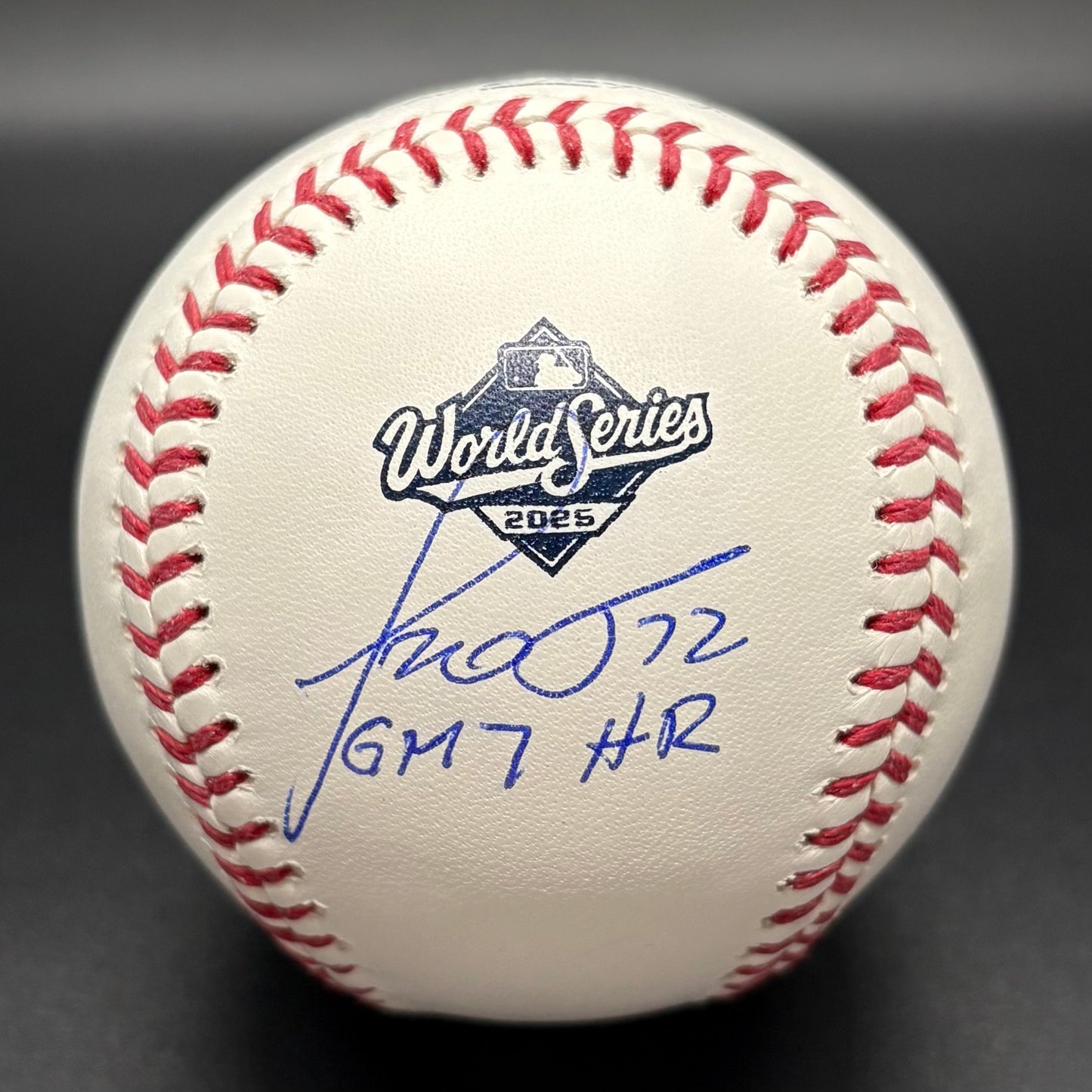 Miguel Rojas "GM 7 HR" 2025 World Series Autographed Baseball (MLB)