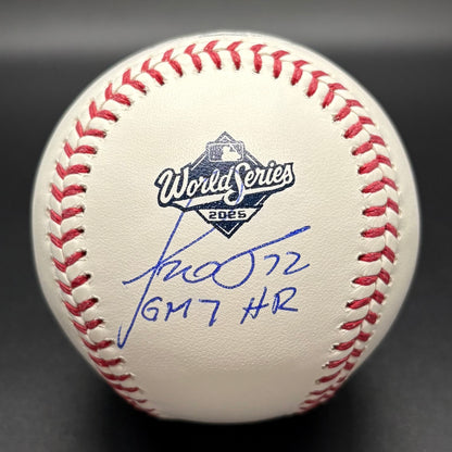 Miguel Rojas "GM 7 HR" 2025 World Series Autographed Baseball (MLB)