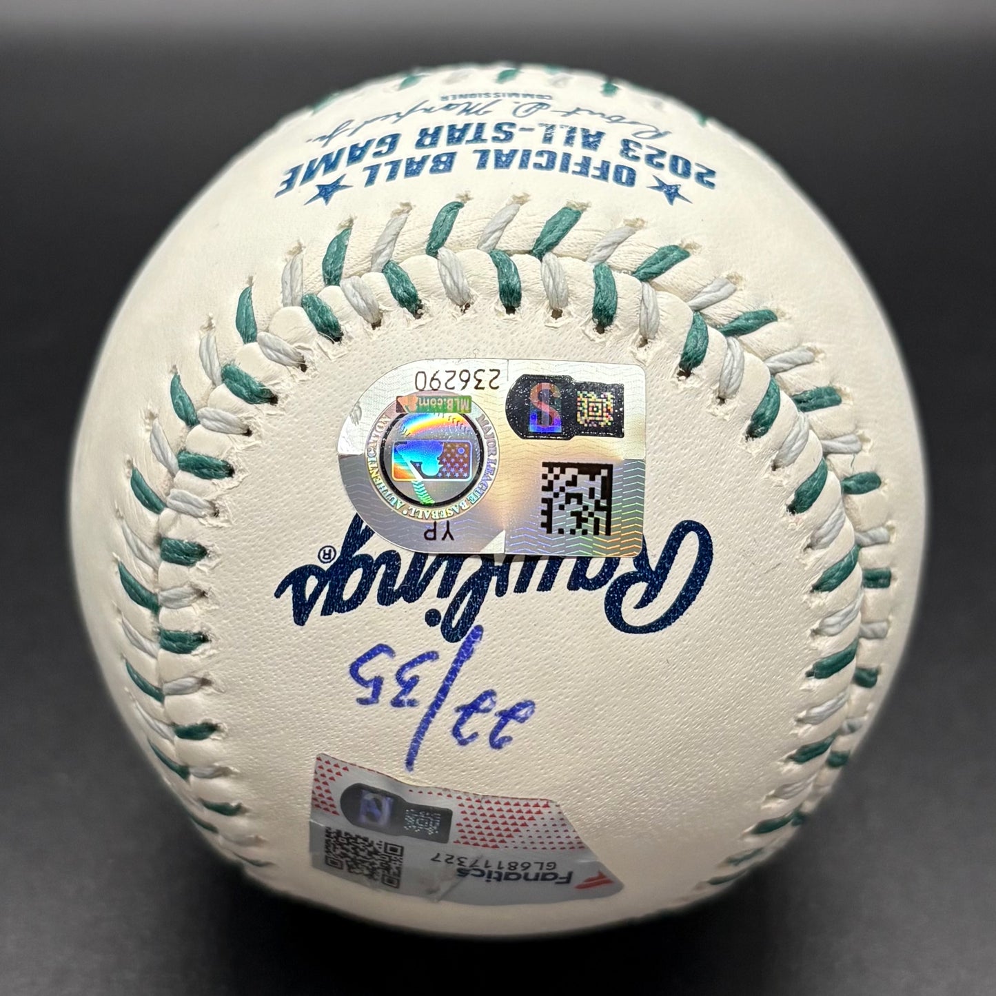 Adley Rutschman "1st ASG" 2023 All-Star Game 22/35 Autographed Baseball (MLB/Fanatics)