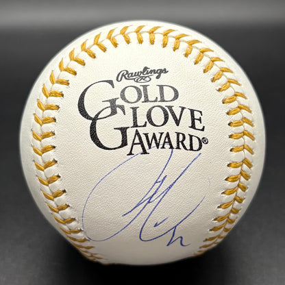 Francisco Lindor Gold Glove Autographed Baseball (JSA)