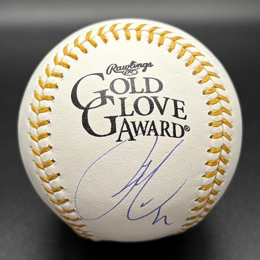 Francisco Lindor Gold Glove Autographed Baseball (JSA)