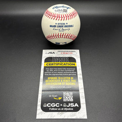 Ceddanne Rafaela Autographed Baseball (JSA)