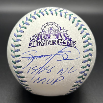 Sammy Sosa “1998 NL MVP" 1998 All-Star Game Autographed Baseball (BAS)