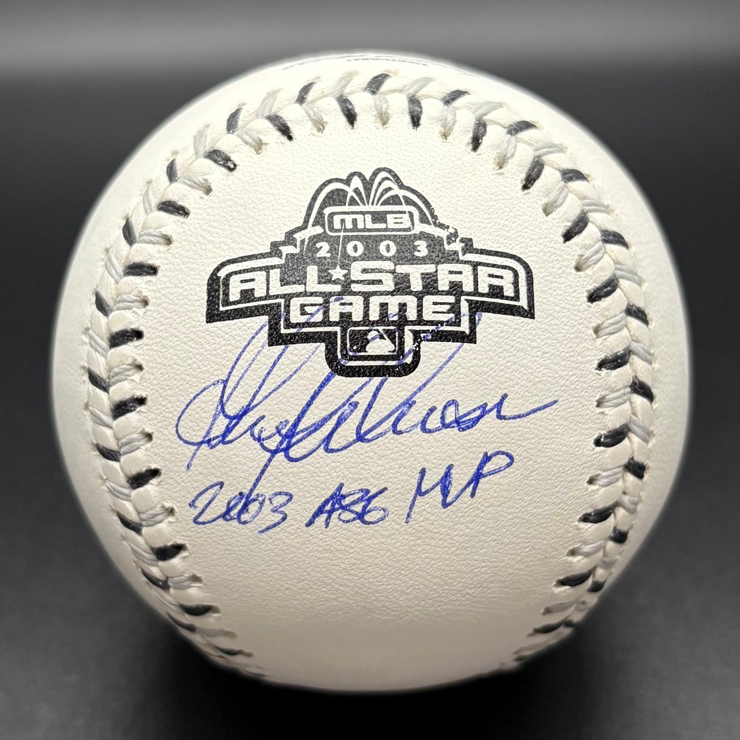 Garrett Anderson "2003 ASG MVP" 2003 All-Star Game Autographed Baseball (JSA)