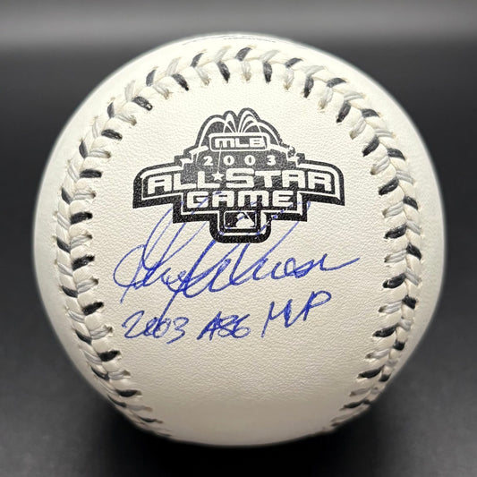 Garrett Anderson "2003 ASG MVP" 2003 All-Star Game Autographed Baseball (JSA)