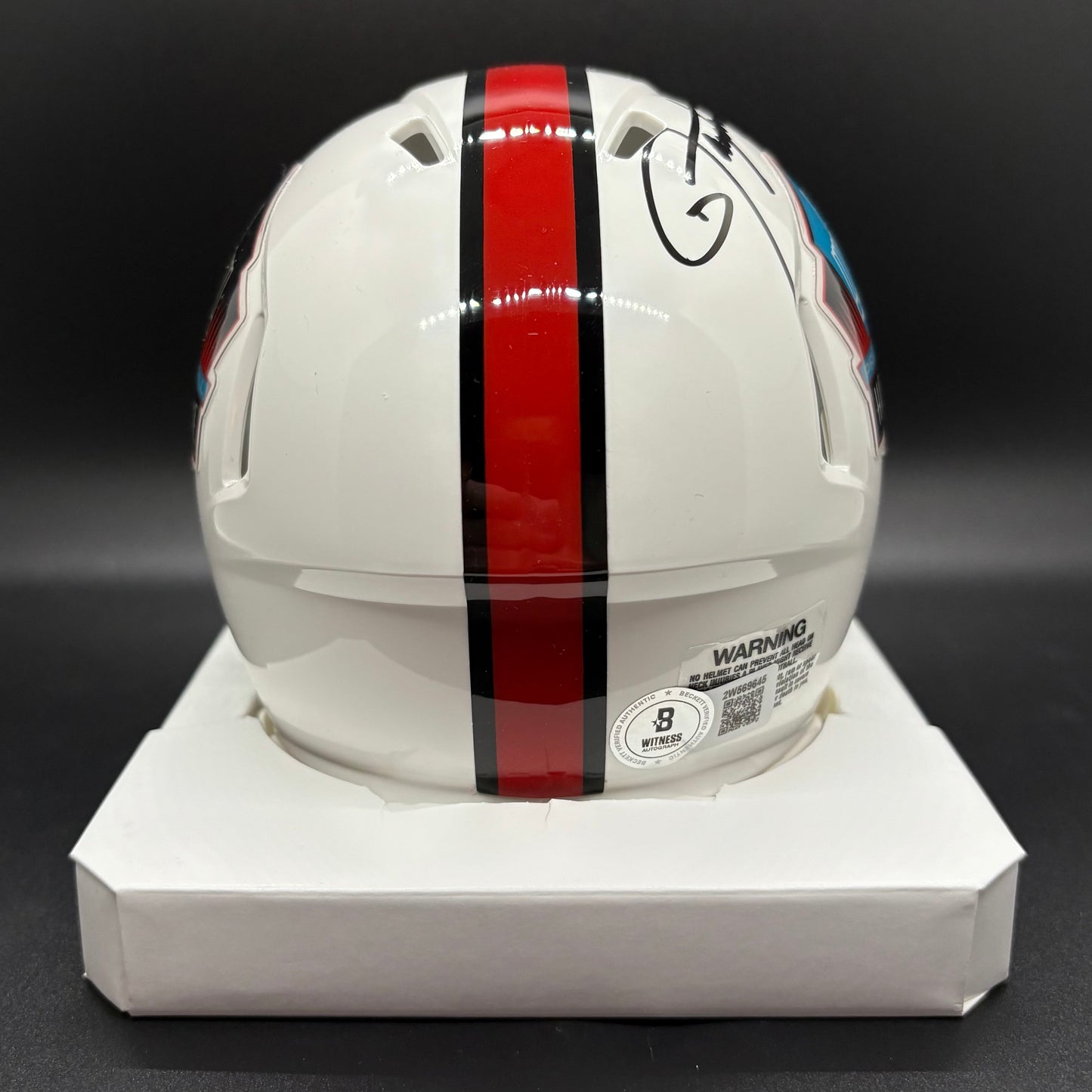 Lawrence Taylor Hall of Fame Autographed Mini Helmet (BAS)
