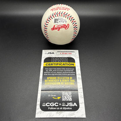Alex Bregman 2018 All-Star Game Autographed Baseball (JSA)