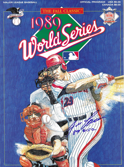 Jose Canseco "89 WSC" 1989 World Series Autographed Program