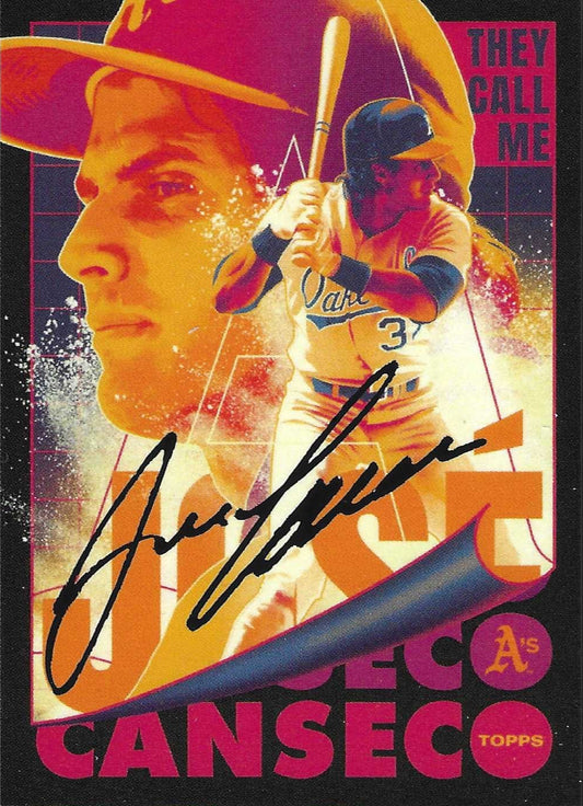 Jose Canseco Signed 2021 Topps Project 70 Card #47 By Matt Taylor