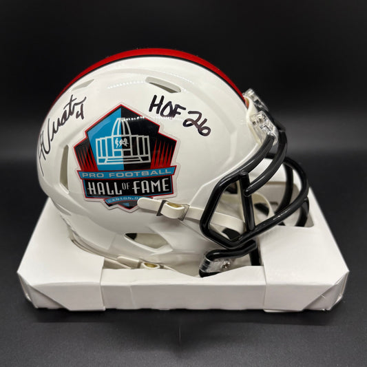 Adam Vinatieri "HOF 26" Hall of Fame Autographed Mini Helmet (JSA)