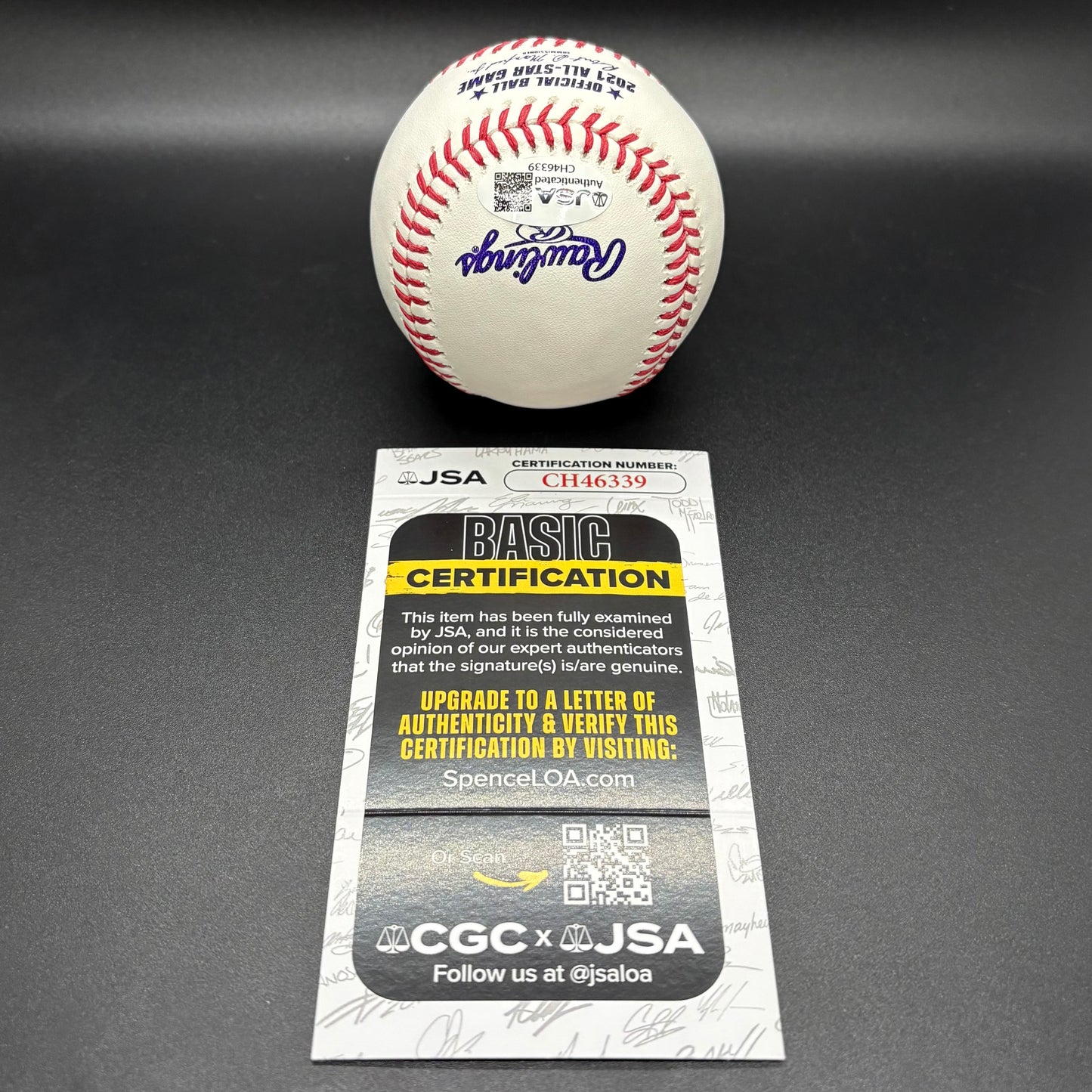 Bo Bichette 2021 All-Star Game Autographed Baseball (JSA)