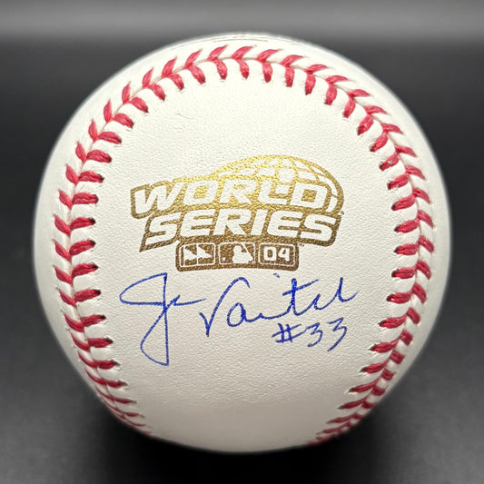 Jason Varitek 2004 World Series Autographed Baseball (JSA)