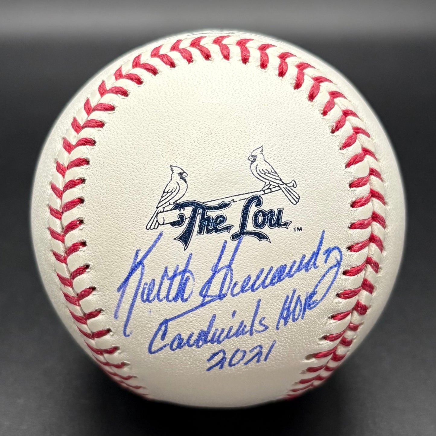 Keith Hernandez “Cardinals HOF 2021” Cardinals City Connect Autographed Baseball (BAS)