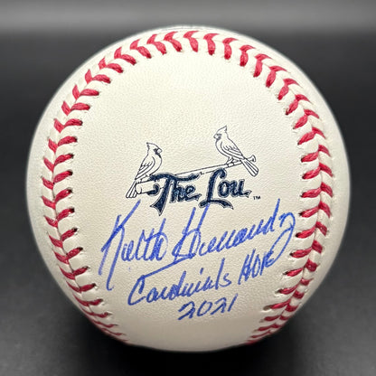 Keith Hernandez “Cardinals HOF 2021” Cardinals City Connect Autographed Baseball (BAS)