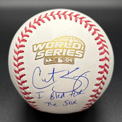 Curt Schilling "I Bled For The Sox" 2004 World Series Autographed Baseball (JSA)