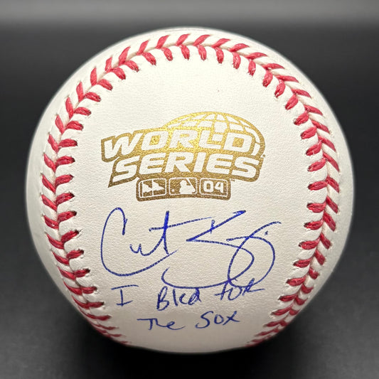 Curt Schilling "I Bled For The Sox" 2004 World Series Autographed Baseball (JSA)